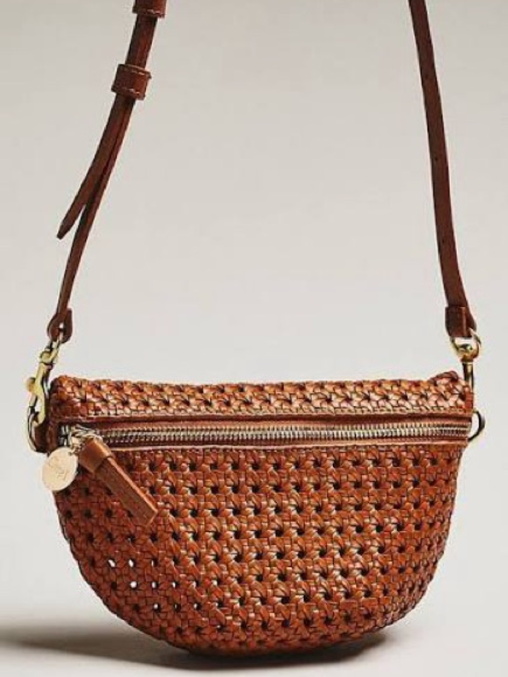 MAKE AN OFFER CLARE V Petit Fanny Pack Woven Leather